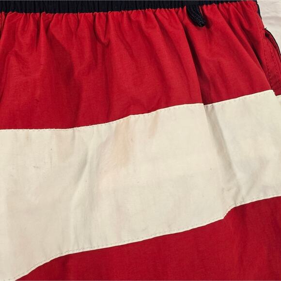 W Tommy Hilfiger Men USA Flag Patriotic Swim Trunks Shorts Size L Red White Blue - Picture 7 of 11